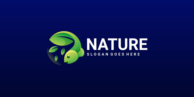 Nature Fish Gradient Logo - Features Image 1