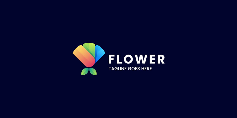 Flower Gradient Colorful Logo Style 2 - Features Image 1