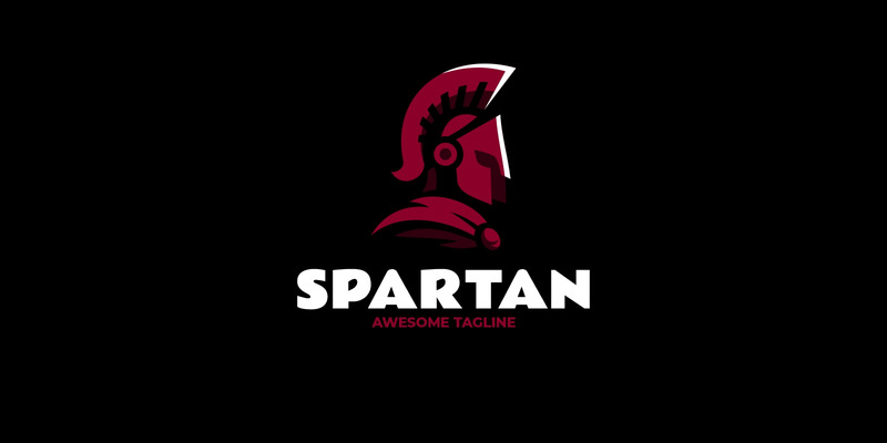 Spartan Warrior Shield Mascot Logo Design 321 - Features Image 1