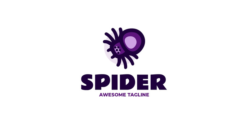 Logo mascotte semplice ragno 26 - Caratteristiche Immagine 1