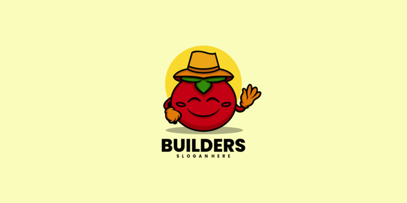 Logo de dessin animé de mascotte kaki - Caractéristiques de l’image 1