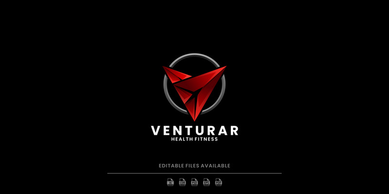 Letter V Gradient Logo Style 3 - Features Image 1