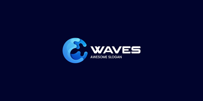 Style de logo dégradé de vagues 1 - Caractéristiques de l’image 1