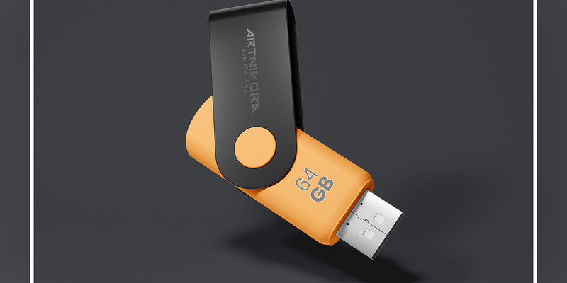 USB Drive Mockup Template - Features Image 1