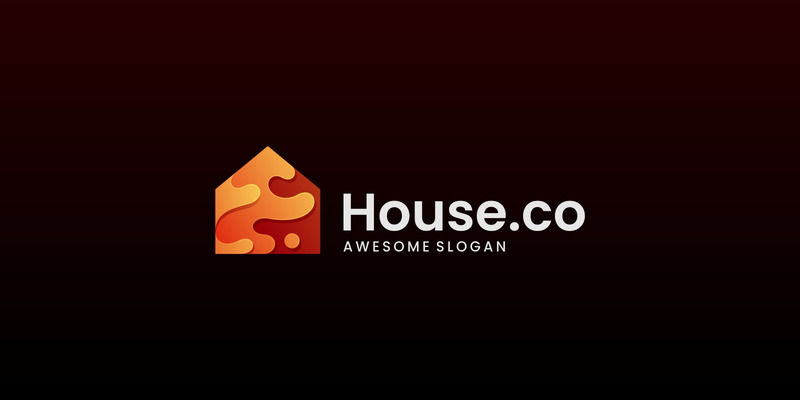 House Gradient Logo Template - Features Image 1