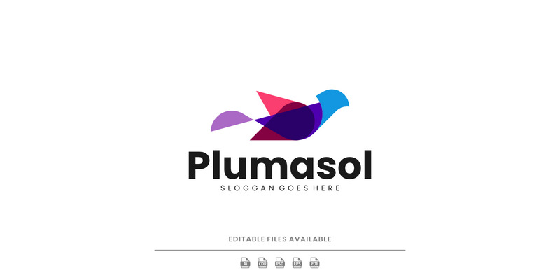 Flat Modern Fly bird Logo Design - Features Image 1