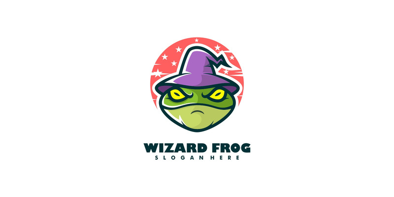 czarodziej, żaba, maskotka, rysunek, logo - Obraz funkcji 1