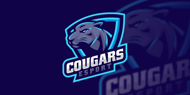 Szablon logo Cougars Tiger E-Sports - Obraz funkcji 1