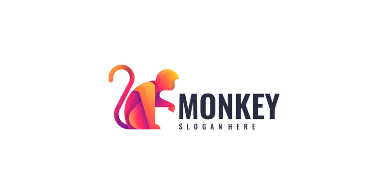 Modern Gradient Monkey Logo Design 365 - Features Image 1