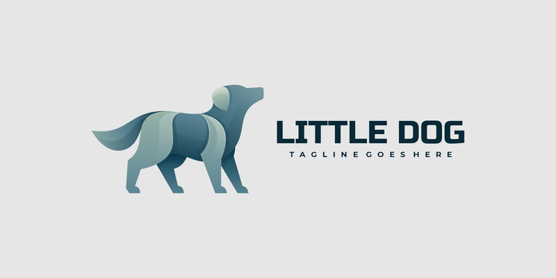 Stile logo sfumato cagnolino - Caratteristiche Immagine 1