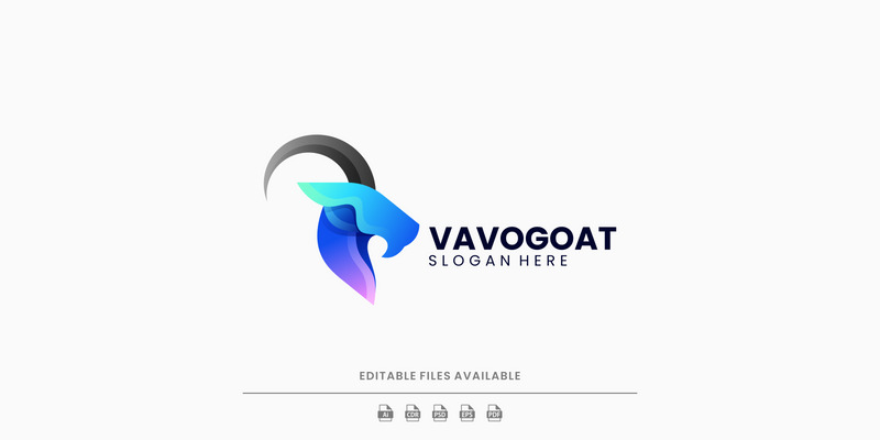 Logo colorato sfumato di capra 1 - Caratteristiche Immagine 1