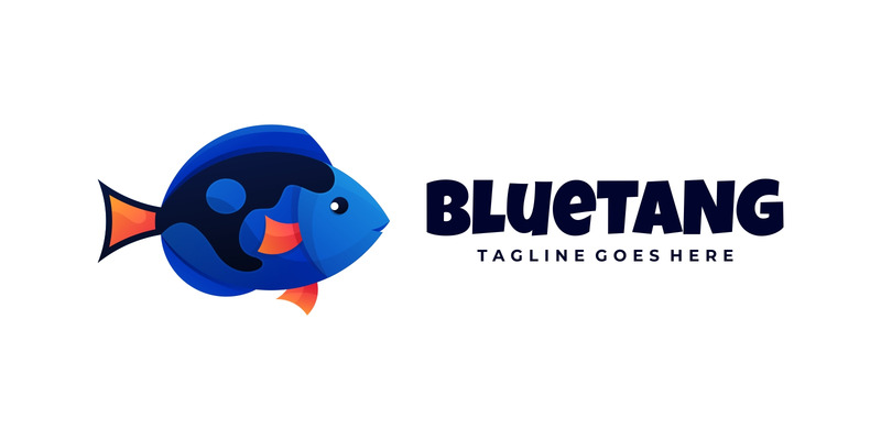 Blue Tangs Gradient Colorful Logo - Features Image 1