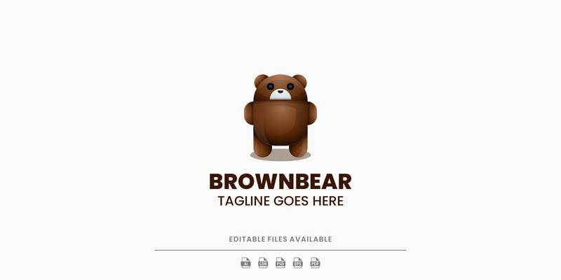 Logo colorato sfumato di Brownbear - Caratteristiche Immagine 1