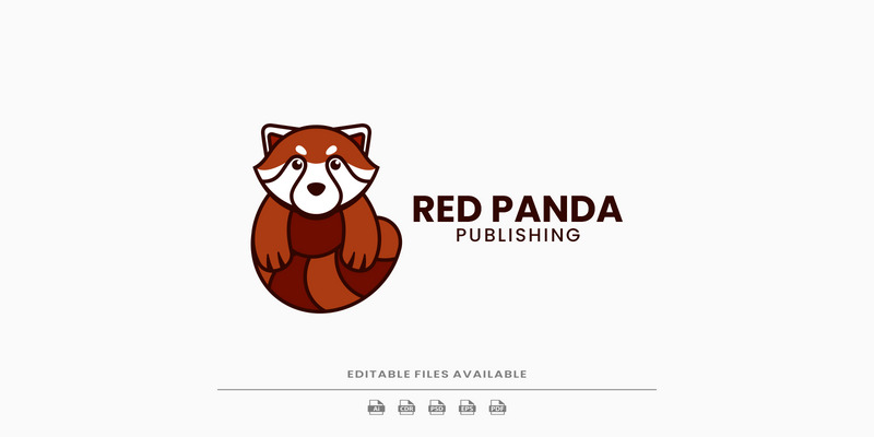 Red Panda Basit Maskot Logosu - Features Image 1