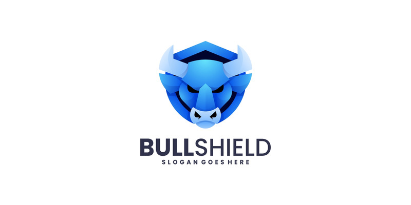 Gradient Modern Head Bull Logo Design - Features Image 1