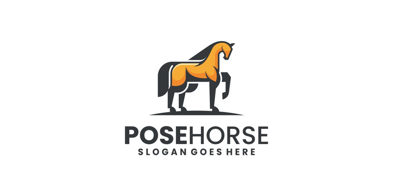 Horse Mascot Logo Design Template - Features Image 1