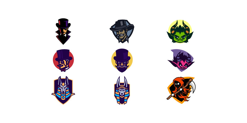 Mascot Character Emblem Set Logo Design - Features Image 1