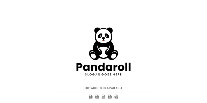 Modern Silhouette Panda Logo Design - Features Image 1