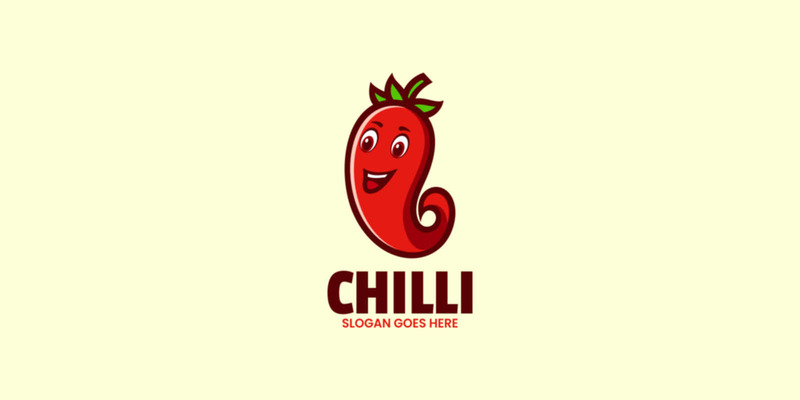Chili Mascot Cartoon Logo - Features Image 1