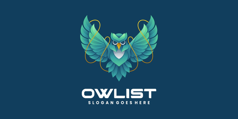 Vector Owl Gradient Logo šablona - Features Image 1