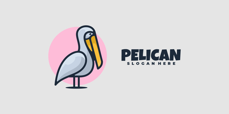 Pelican Simple Mascot Logo Template - Features Image 1