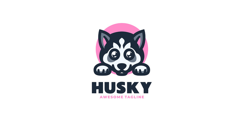 Husky Mascot Cartoon Logo 1 - Features Image 1