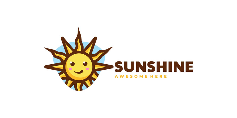 Logotipo de desenho animado do mascote da luz do sol - Features Image 1