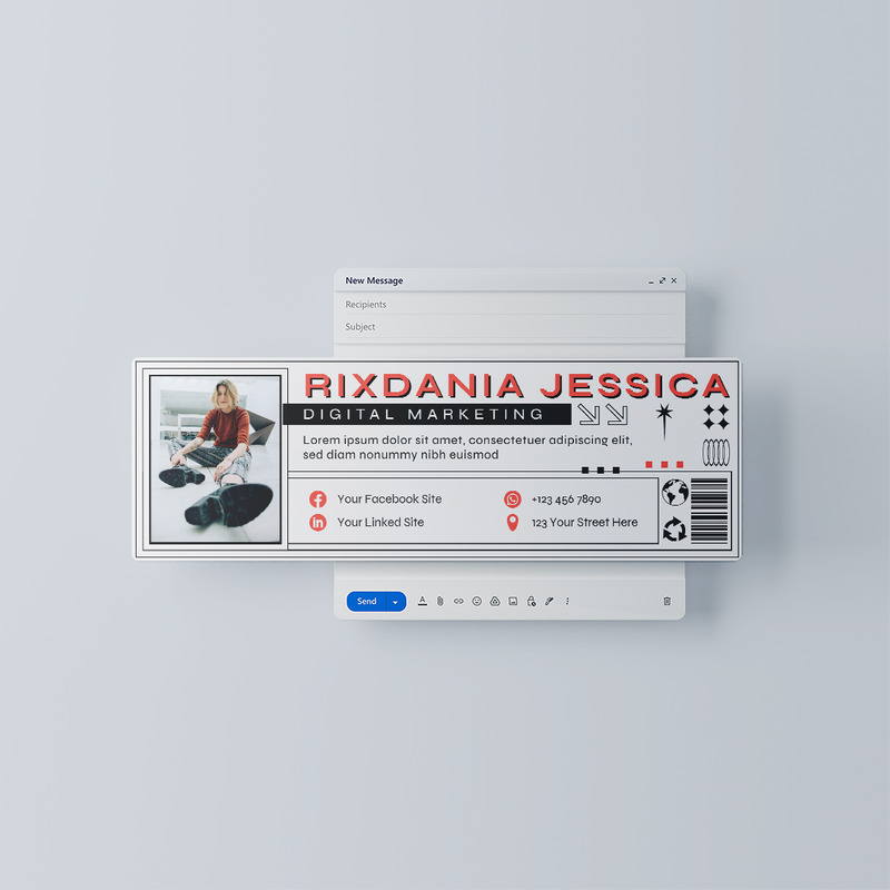 E-mailhandtekening van brutalisme - Features Image 1