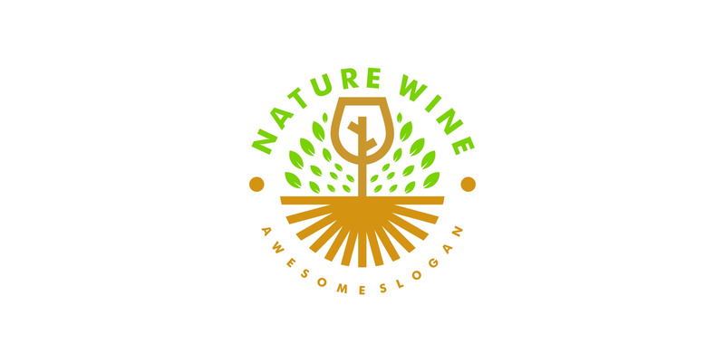 Nature Wine Vintage Logo Style - Features Image 1