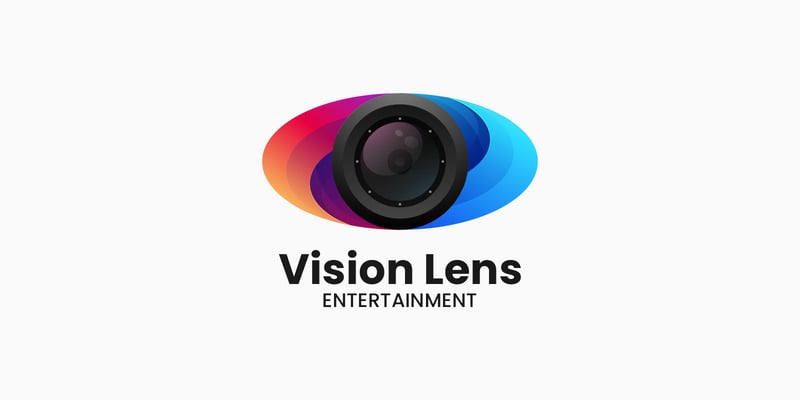 Vision Lens Gradient Colorful Logo - Features Image 1