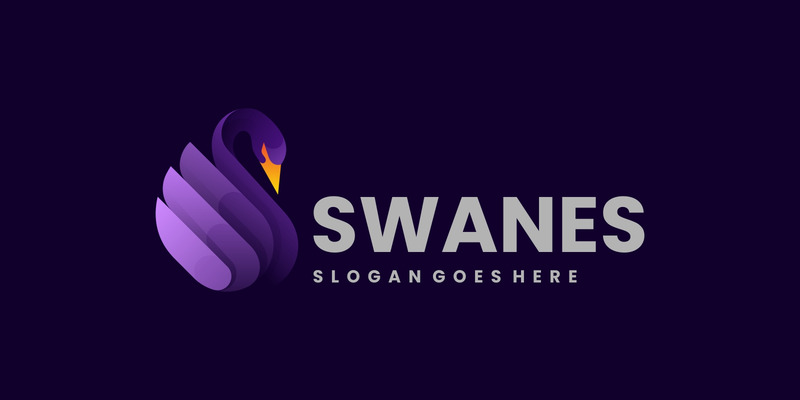 Łabędź Gradient Logo Styl Vol.2 - Obraz funkcji 1