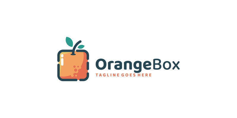Orange Box enkel logotyp mall - Features Image 1