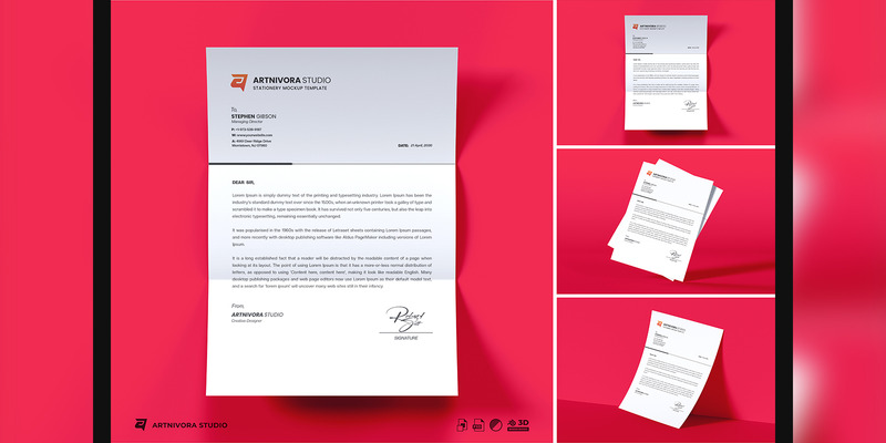 Letterhead Mockup Sets 21 - Features Image 1