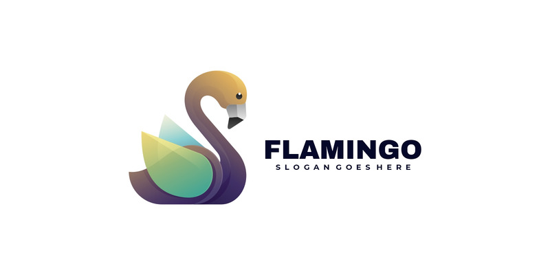Style de logo de dégradé de couleur Flamingo - Caractéristiques de l’image 1