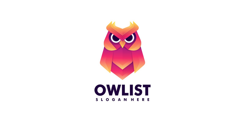 Vector Owl Gradient Colorful Logo Style - Features Image 1