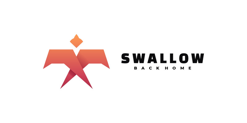 Logo sfumato Rondine uccello - Caratteristiche Immagine 1