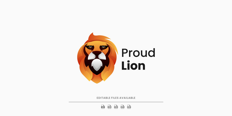 Style de logo dégradé Lion fier - Caractéristiques de l’image 1