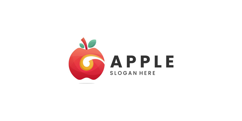 Apple Gradient färgglad logotypdesign - Features Image 1