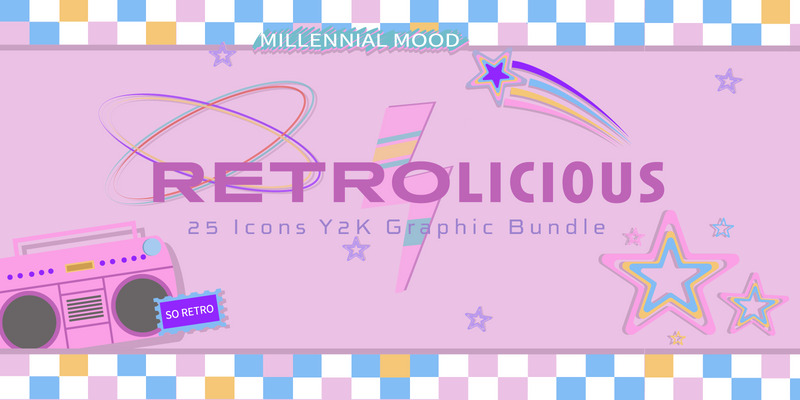 Bundles Retrolicious Y2K Icons Illustration - Features Image 1