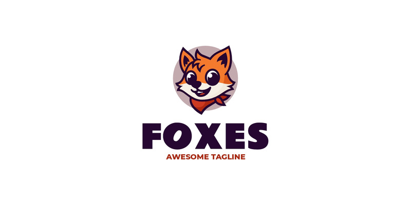 Logo mascotte semplice delle volpi 22 - Caratteristiche Immagine 1