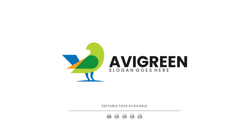 Flat Modern Bird Logo Design 548 - Features Image 1