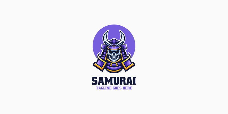 Crâne de samouraï E-Sport et logo Sport 1 - Caractéristiques de l’image 1