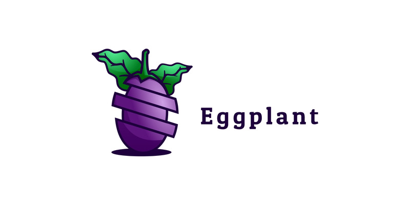 Logo mascotte sfumatura melanzana - Caratteristiche Immagine 1