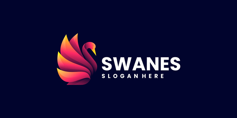 Swan Gradient Kolorowe Logo Vol.2 - Obraz funkcji 1