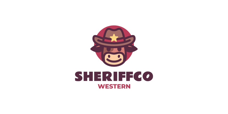 Sheriff Cow - Cow Mascot Logo Design - Features Image 1