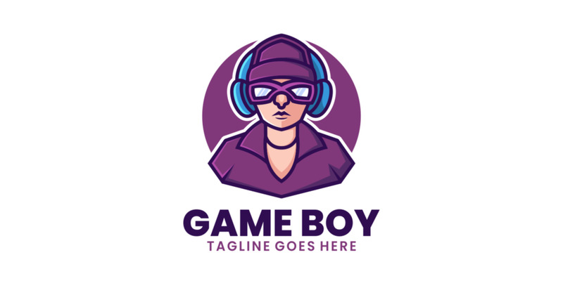 Logo de dessin animé de mascotte Game Boy - Caractéristiques de l’image 1