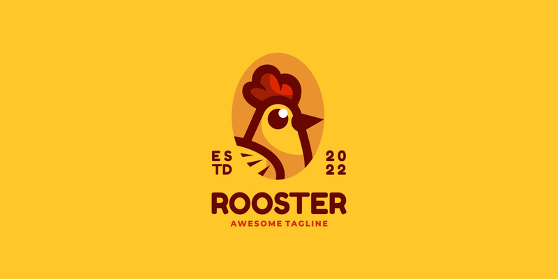 Vector Haan Eenvoudig Mascotte Logo - Features Image 1