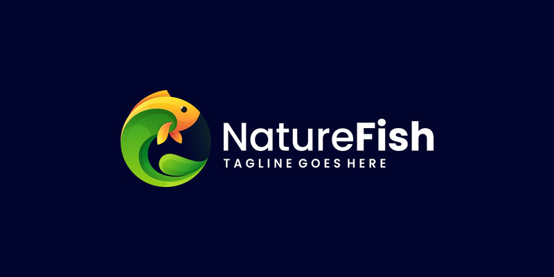 Nature Fish Gradient Logo Style - Features Image 1