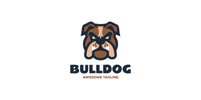 Bulldog Logo Mascot Design - Features Image 1