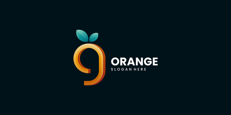 Stile logo sfumato linea arancione - Caratteristiche Immagine 1